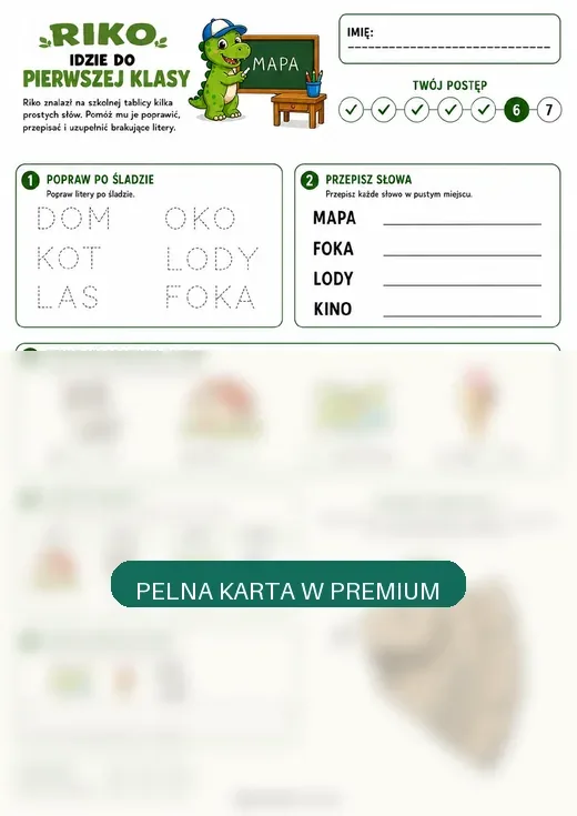 Ograniczony podgląd karty Premium Mapa słów