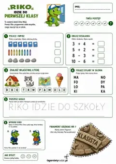 Karta pracy Wielki finał Dino Misji z powtórką zdobytych umiejętności